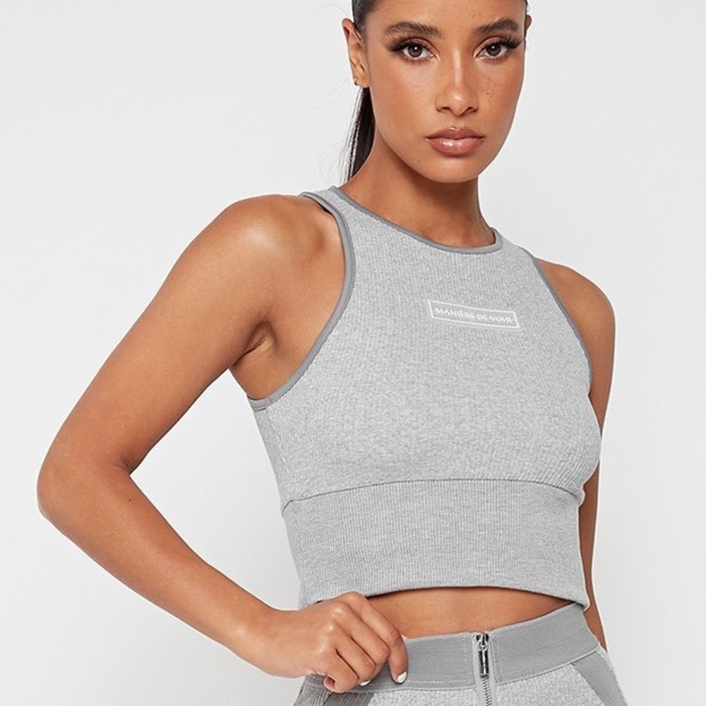 Ribbed Racerback Crop Top